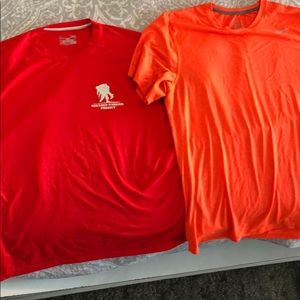 Under armor and Nike work out t shirt bundle